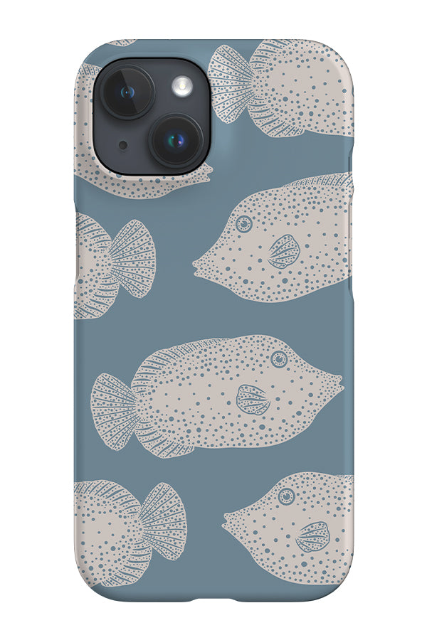 Clown Fish Scatter iPhone Phone Case (Dusty Blue) | Harper & Blake
