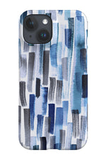 Colourful Brushstrokes By Ninola Design Phone Case (Indigo Blue)