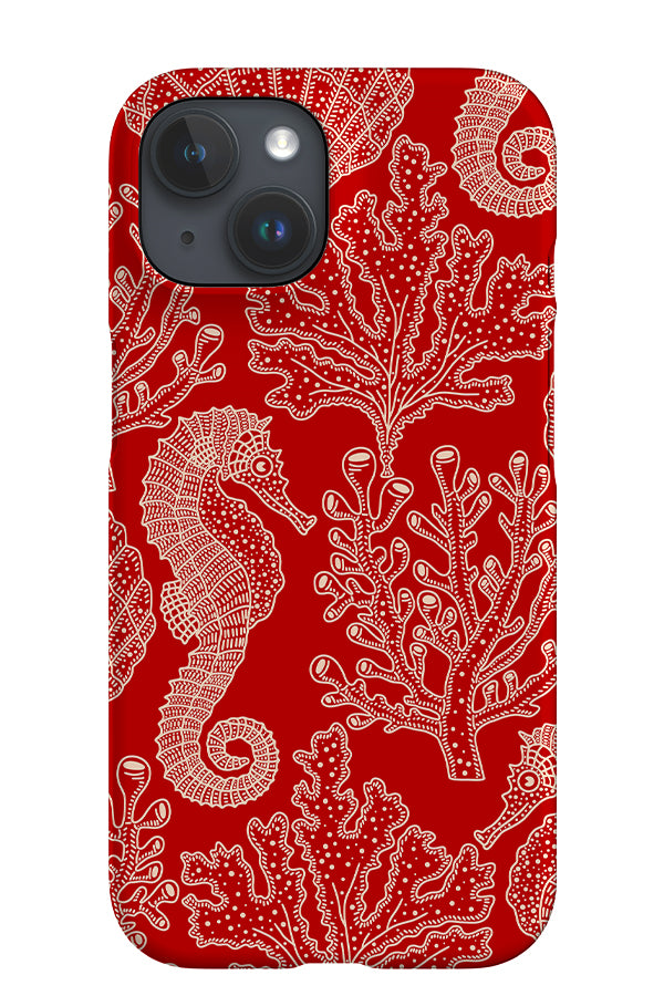 Coral Reef iPhone Phone Case (Red) | Harper & Blake