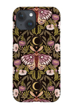Countryside Garden Night Moth by Serena Archetti Phone Case (Black)