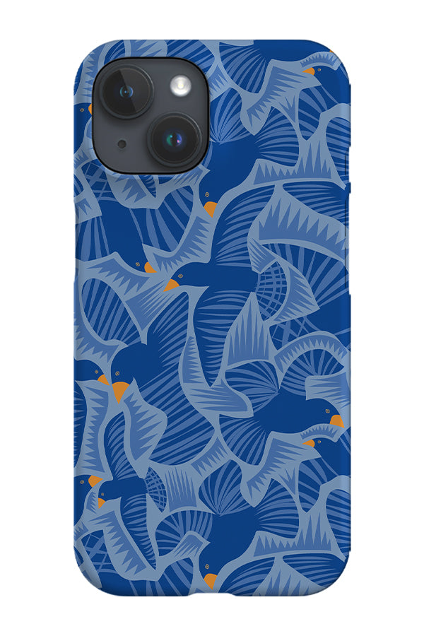 Crow By Nina Leth Phone Case (Eclectic Blue) | Harper & Blake