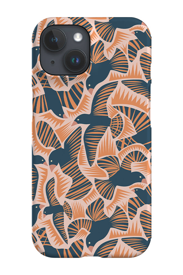 Crow By Nina Leth Phone Case (Orange) | Harper & Blake