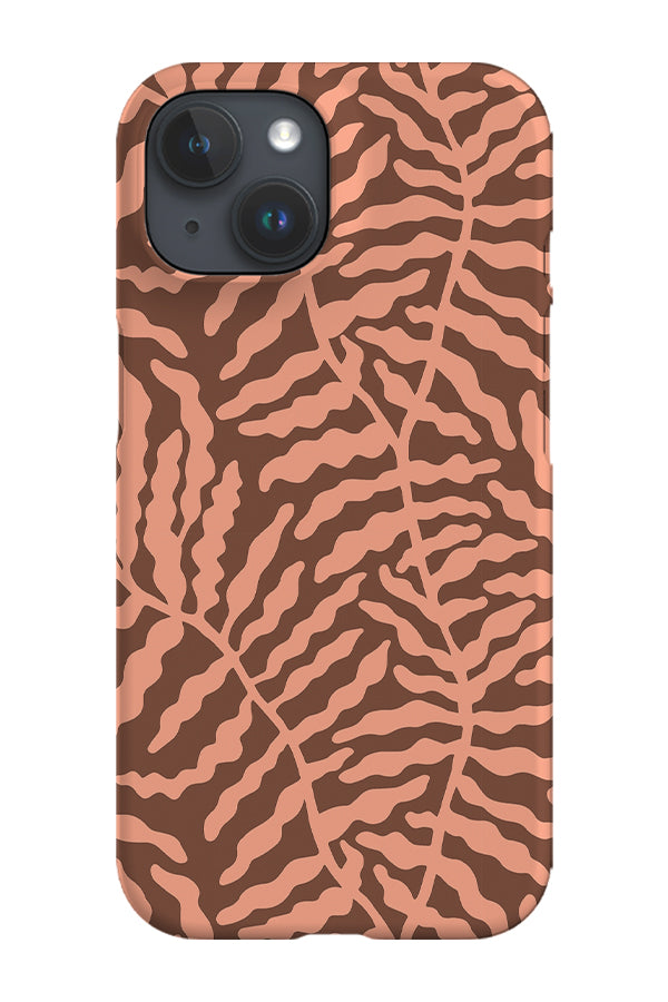 Djungle Leaf by Linn Warme Phone Case (Brown)
