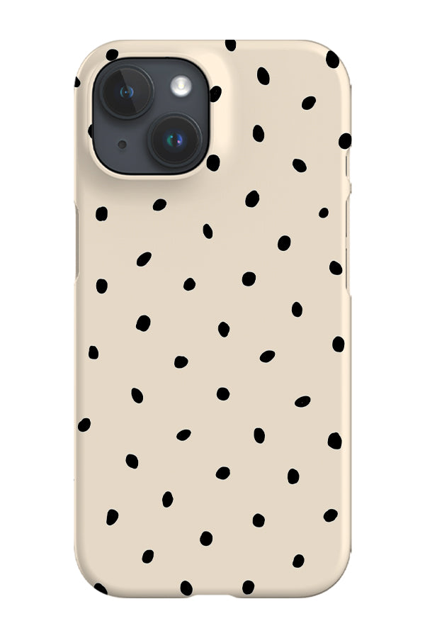 Drift Dots Phone Case (Beige Black) | Harper & Blake