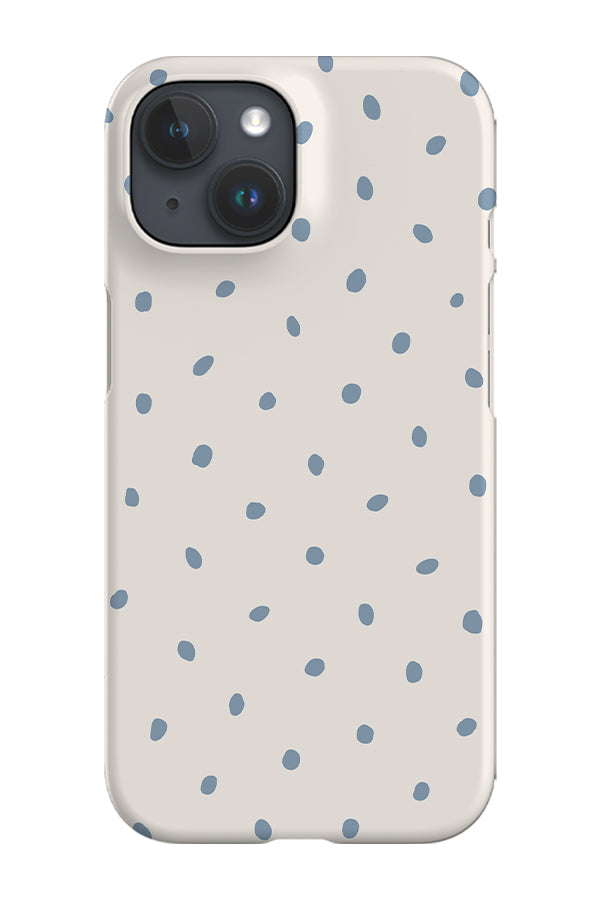 Drift Dots Phone Case (Ivory Dusty Blue) | Harper & Blake