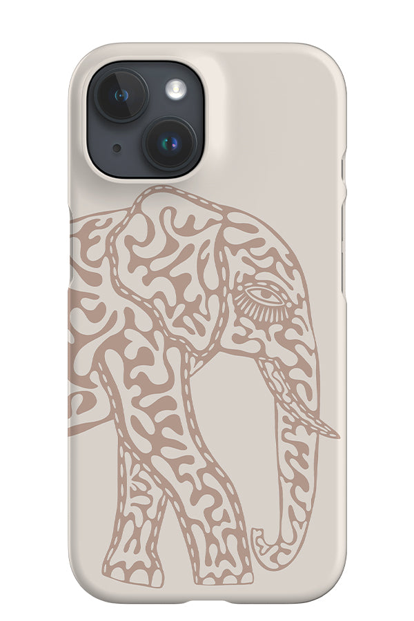 Elephant iPhone Phone Case (Pale Terracotta) | Harper & Blake