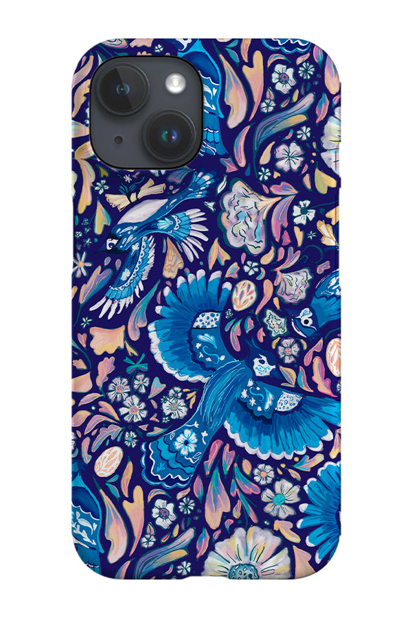 Ethereal Blue Jays by Becca Story Smith Phone Case (Blue)