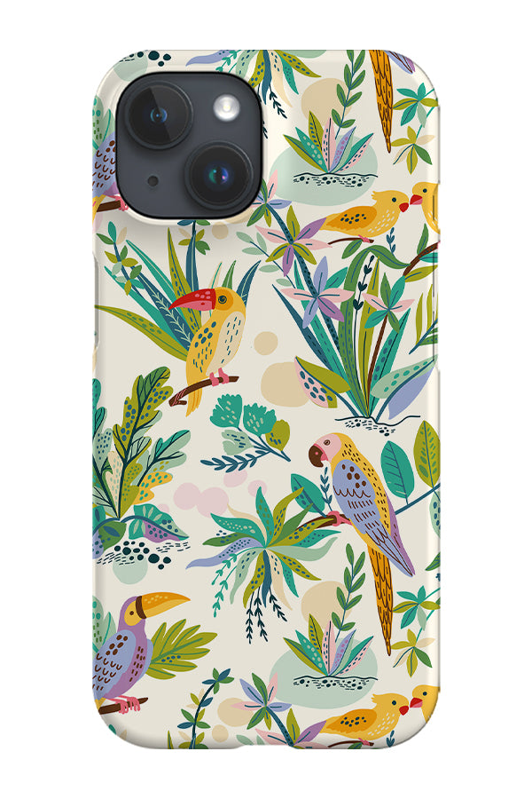 Exotic Birds By Maria Galybina Phone Case (Beige)