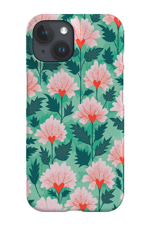 Hoya Hearts by Rachel Parker Phone Case (Green) | Harper & Blake