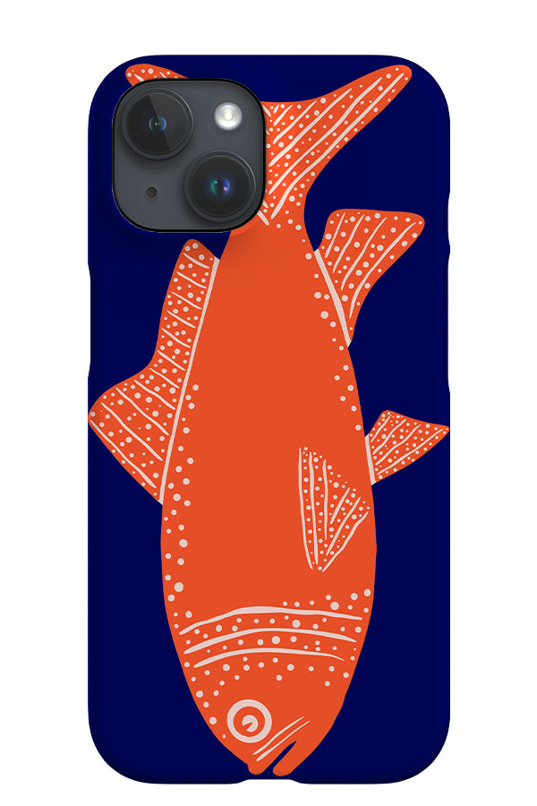 Fish iPhone Phone Case (Dark Blue) | Harper & Blake