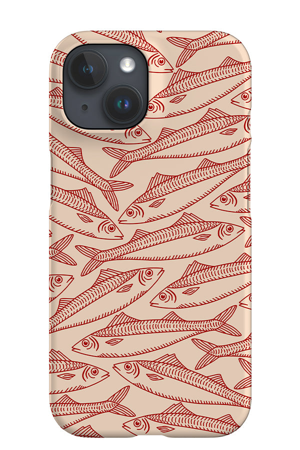 Fish Scatter iPhone Phone Case (Red) | Harper & Blake
