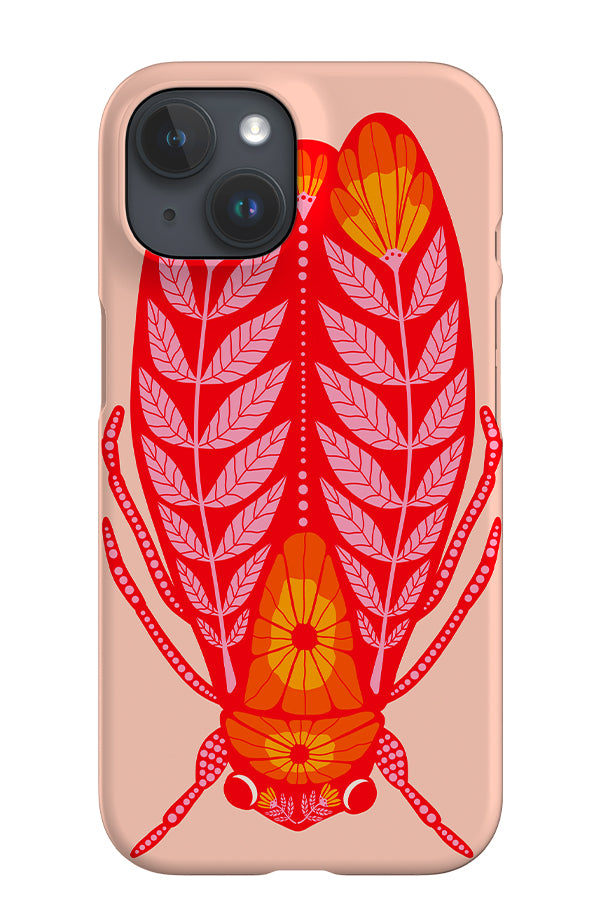 Floral Bug iPhone Phone Case (Peach Pink) | Harper & Blake