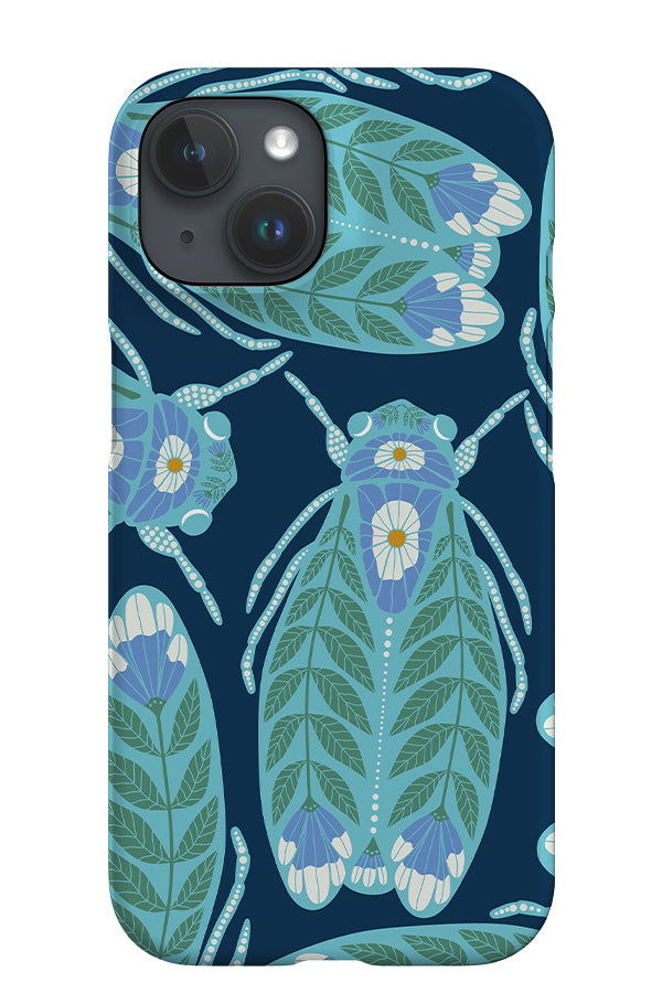 Floral Bug Scatter iPhone Phone Case (Navy) | Harper & Blake