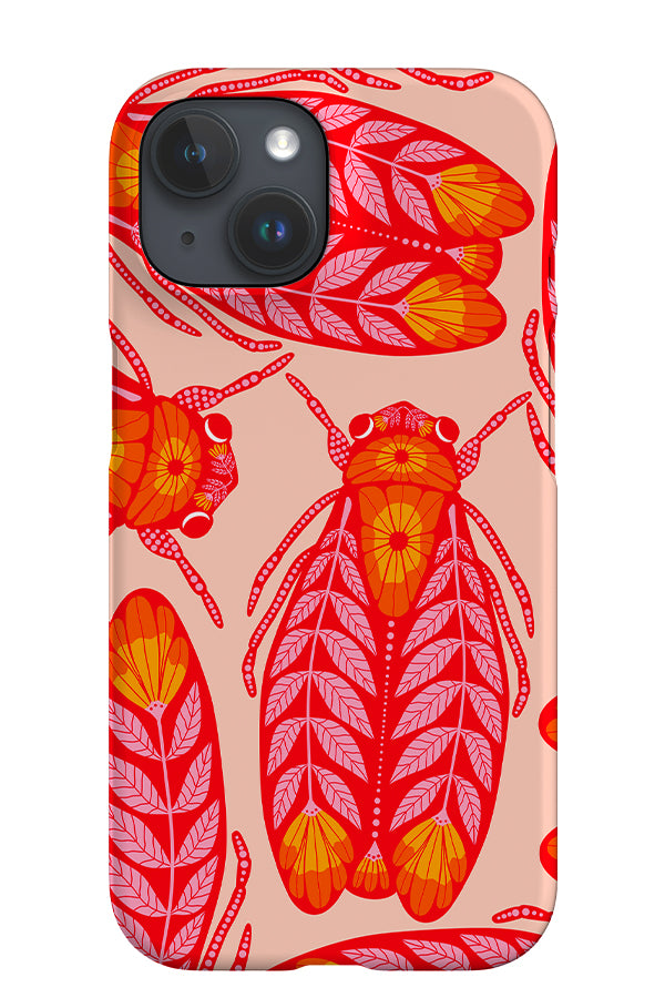 Floral Bug Scatter iPhone Phone Case (Peach Pink) | Harper & Blake