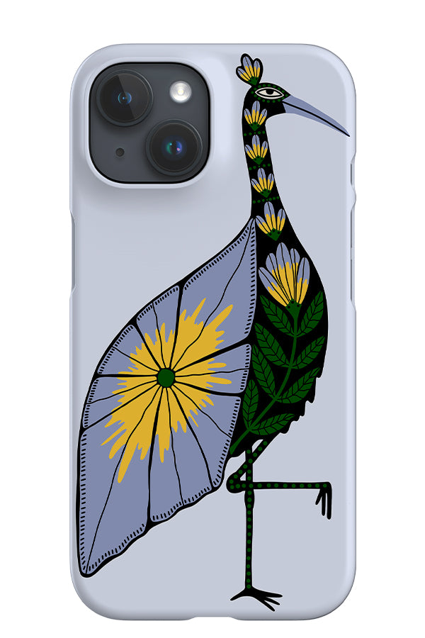 Floral Flamingo iPhone Phone Case (Blue) | Harper & Blake