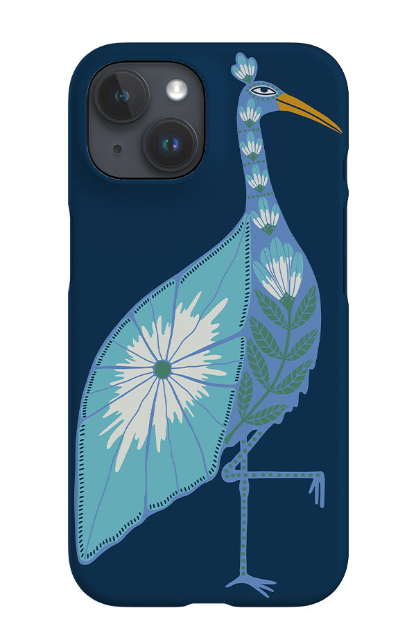 Floral Flamingo iPhone Phone Case (Navy) | Harper & Blake