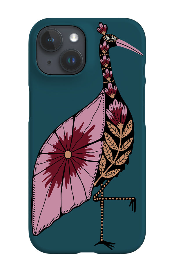 Floral Flamingo iPhone Phone Case (Teal Pink) | Harper & Blake