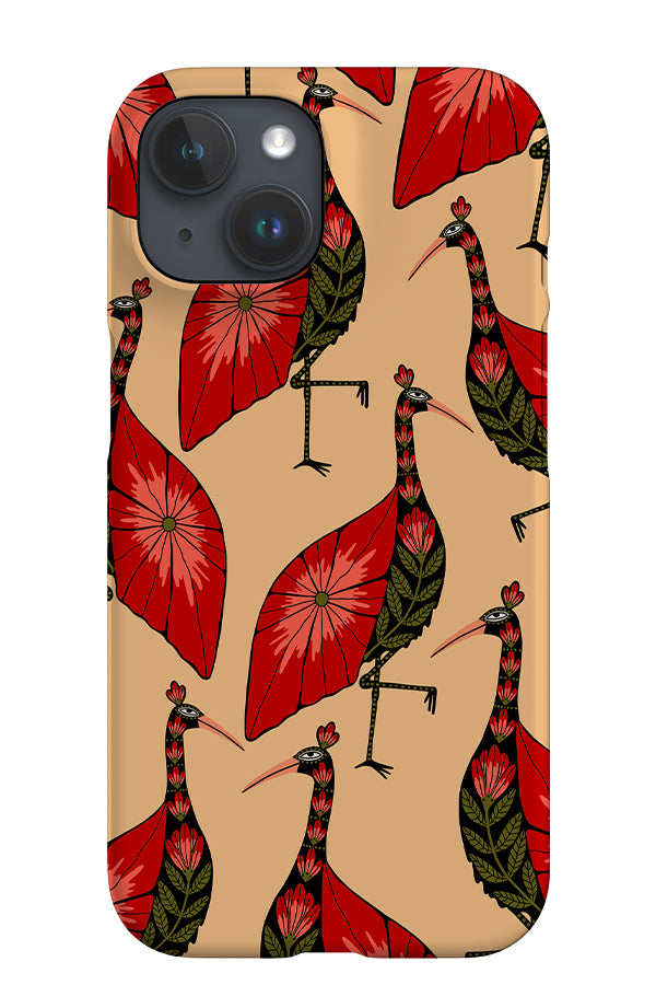 Floral Flamingo Scatter iPhone Phone Case (Cream) | Harper & Blake
