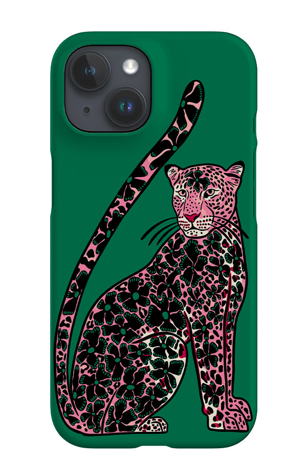 Floral Leopard iPhone Phone Case (Green Pink) | Harper & Blake