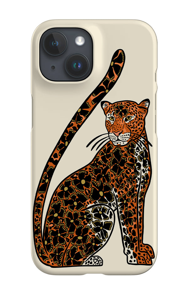Floral Leopard iPhone Phone Case (Orange) | Harper & Blake