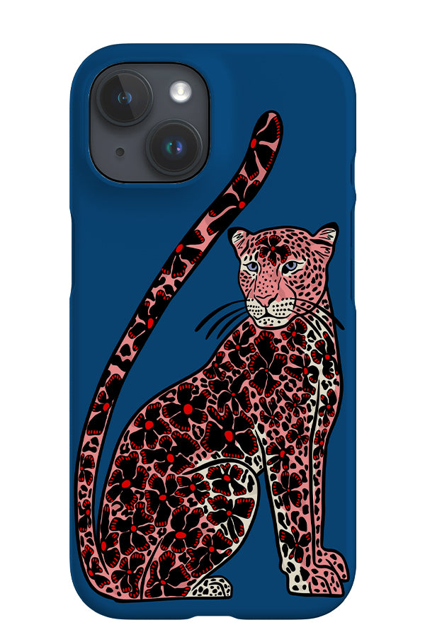 Floral Leopard iPhone Phone Case (Pink Blue) | Harper & Blake
