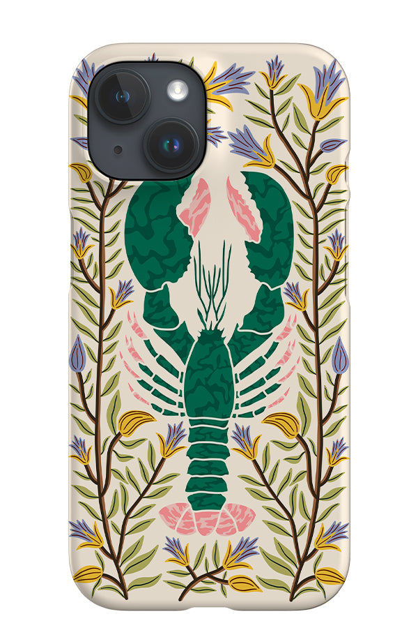 Floral Lobster iPhone Phone Case (Off-White) | Harper & Blake
