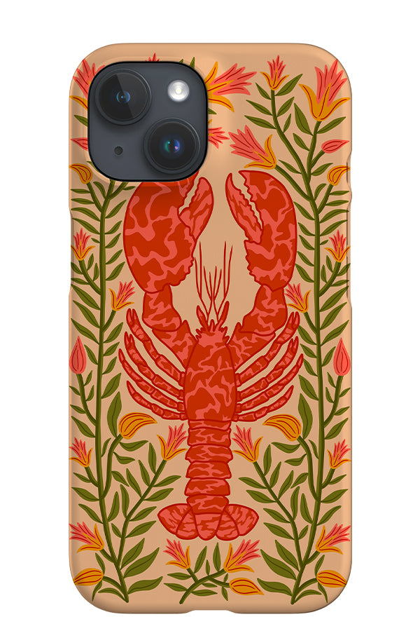 Floral Lobster iPhone Phone Case (Peach) | Harper & Blake
