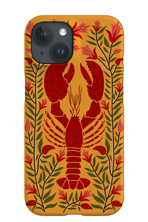 Floral Lobster iPhone Phone Case (Yellow) | Harper & Blake