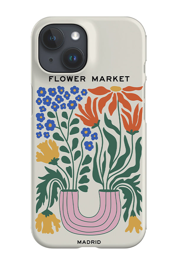 Flower Market Madrid By Ayeyokp Phone Case (Cream)