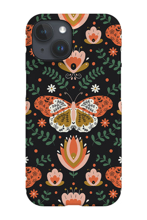 Folk Butterflies By Hannah Maria Phone Case (Black) | Harper & Blake