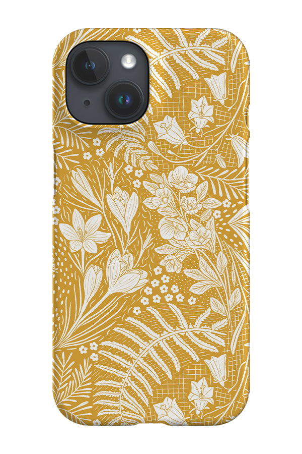 Forest Flowers Paisley by Denes Anna Design Phone Case (Yellow)