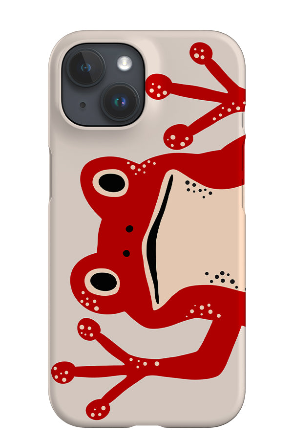 Frog iPhone Phone Case (Off White & Red) | Harper & Blake