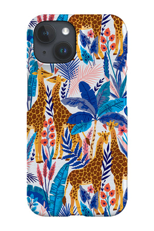 Giraffes By Maria Galybina Phone Case (Blue) | Harper & Blake