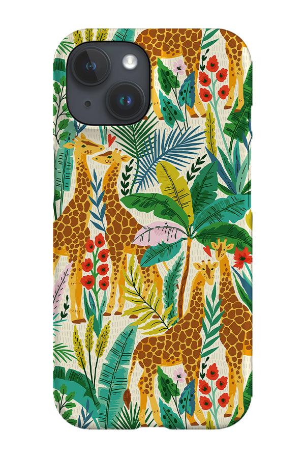 Giraffes By Maria Galybina Phone Case (Green) | Harper & Blake