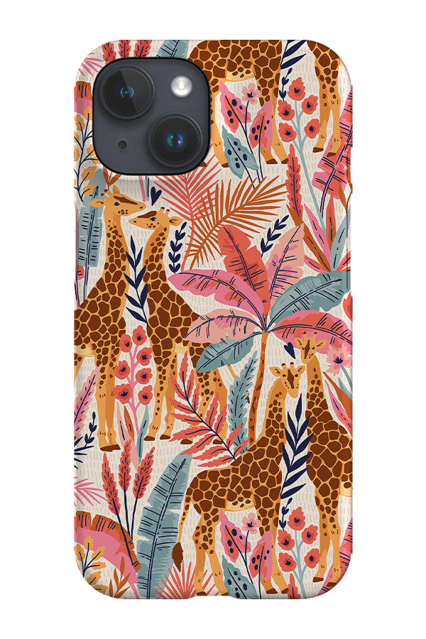 Giraffes By Maria Galybina Phone Case (Pink) | Harper & Blake