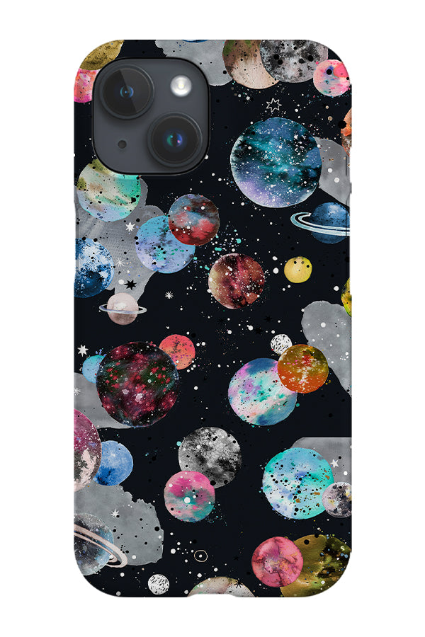 Galaxy Space Planets By Ninola Design Phone Case (Black) | Harper & Blake