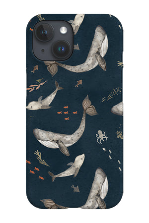Grey Whale by Petit Faon Prints Phone Case (Blue) | Harper & Blake
