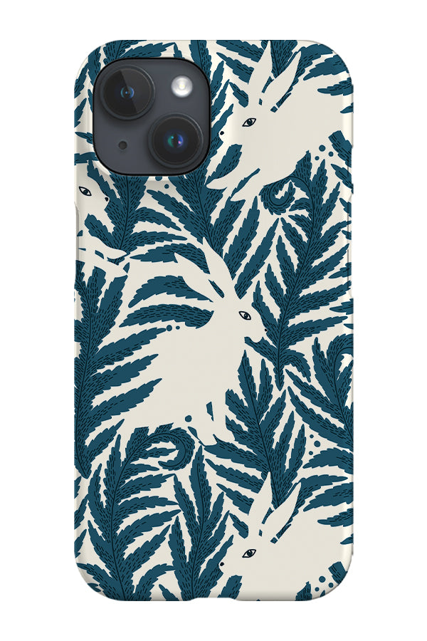 Hares By Maria Galybina Phone Case (Blue)