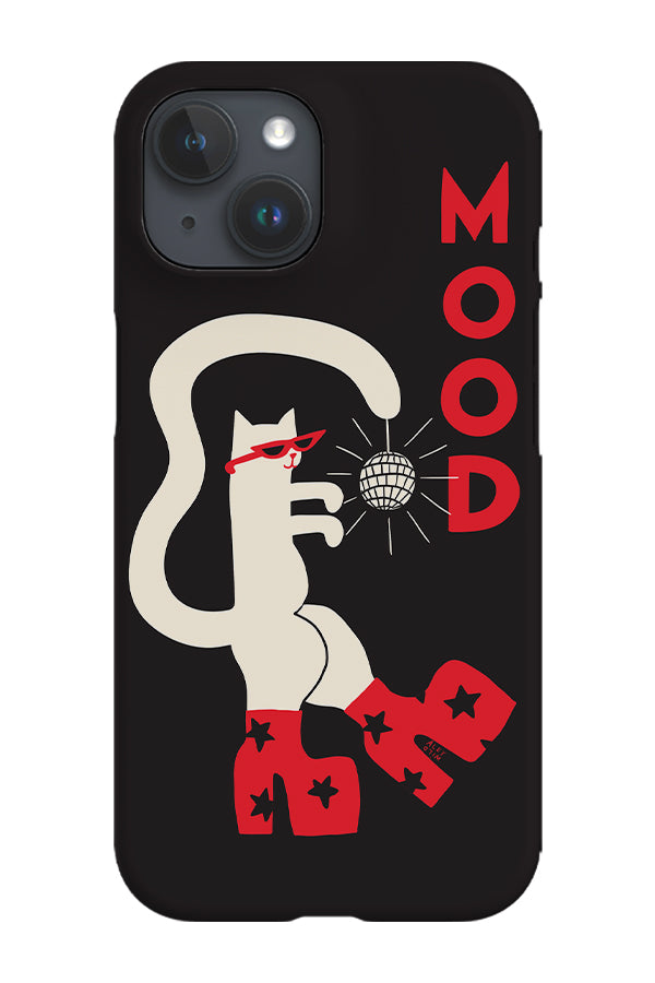 Mood Cat by Aley Wild Phone Case (Black)