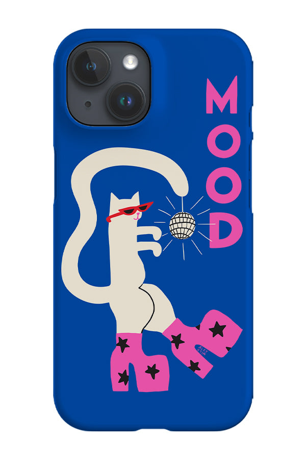 Mood Cat by Aley Wild Phone Case (Blue) | Harper & Blake