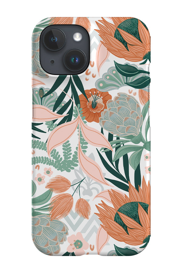 Hawaiian Breeze by Fineapple Pair Phone Case (White) | Harper & Blake