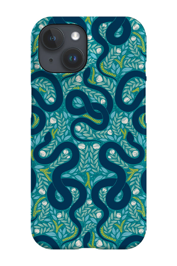 Hissterical Snakes by Cassandra O’Leary Phone Case (Blue)
