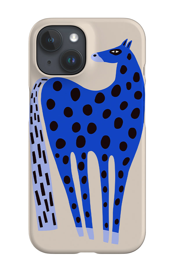 Horse iPhone Phone Case (Off-White & Blue) | Harper & Blake