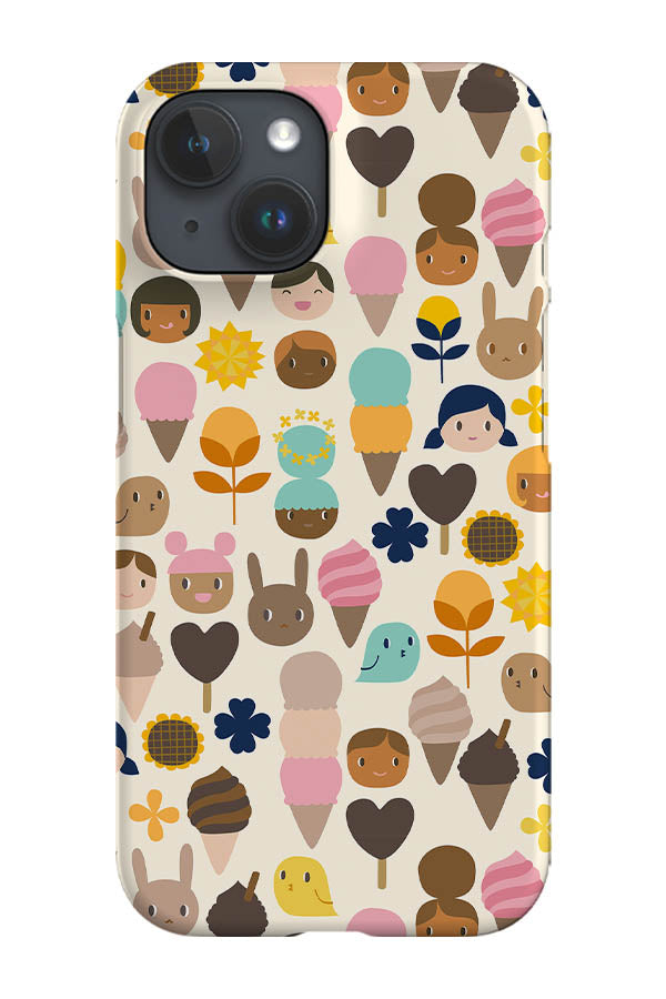 Ice Cream Afternoon by Cecilia Mok Phone Case (Beige) | Harper & Blake