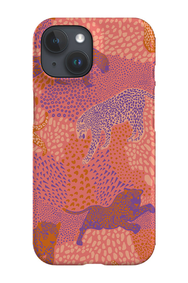 Jaguar Camouflage By Nina Leth Phone Case (Pink) | Harper & Blake