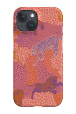 Jaguar Camouflage By Nina Leth Phone Case (Pink)