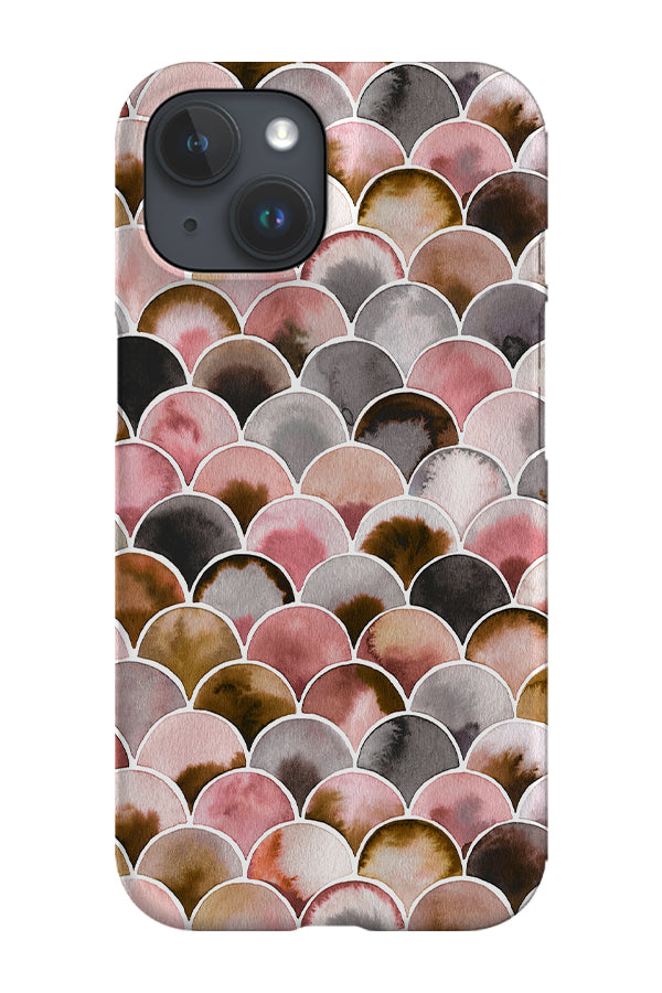 Japandi Minimalistic Scales By Ninola Design Phone Case (Pink Brown) | Harper & Blake