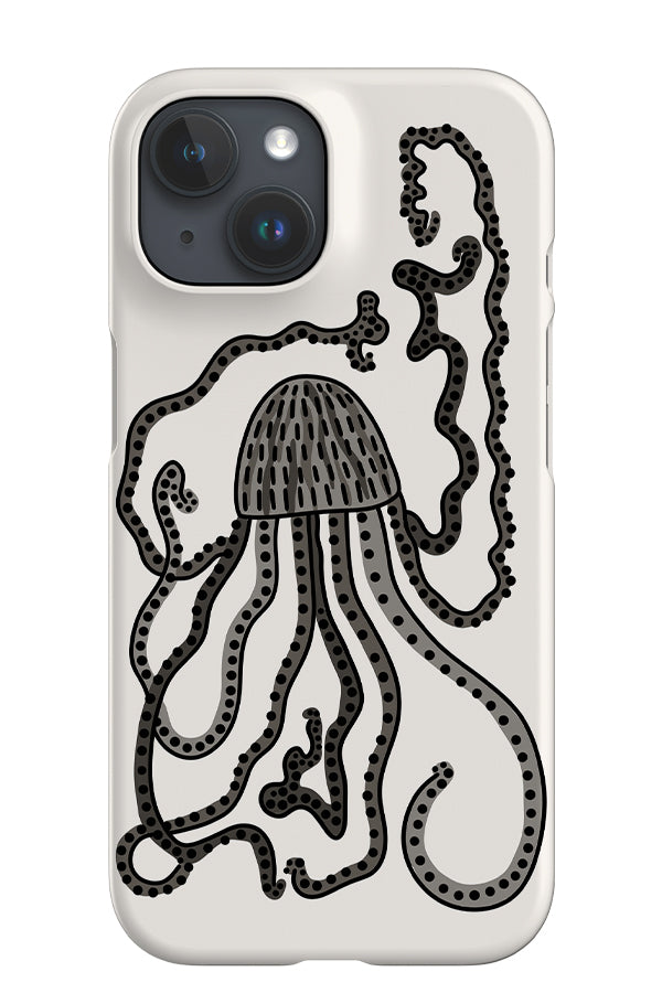 Jellyfish iPhone Phone Case (Monochrome) | Harper & Blake