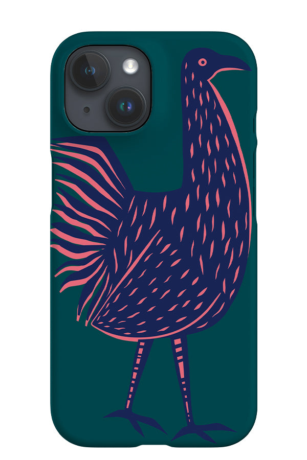 Jungle Chicken iPhone Phone Case (Teal) | Harper & Blake