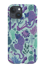 Jungle Leopards By Nina Leth Phone Case (Mint)